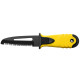 Tekno Rescue B knife - Blade Length 10.5cm - Black Inox - Yellow - KV-ATKN10RB-2-Y - AZZI SUB (ONLY SOLD IN LEBANON)